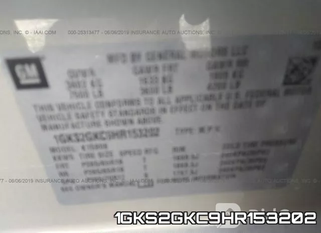 1GKS2GKC9HR153202 фото 10