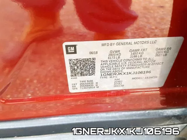 1GNERJKX1KJ106196 фото 2