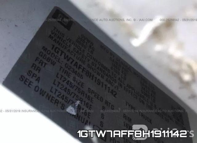 1GTW7AFF8H1911142 фото 10