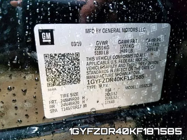 1GYFZDR40KF187585 фото 2