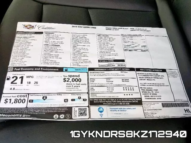 1GYKNDRS8KZ172940 фото 10