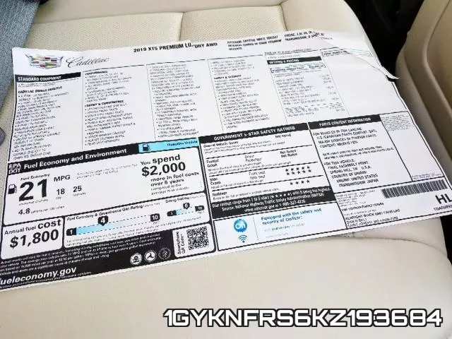 1GYKNFRS6KZ193684 фото 10