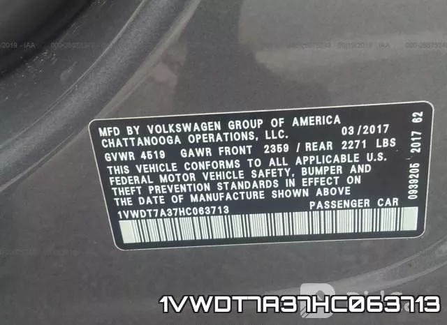 1VWDT7A37HC063713 фото 10