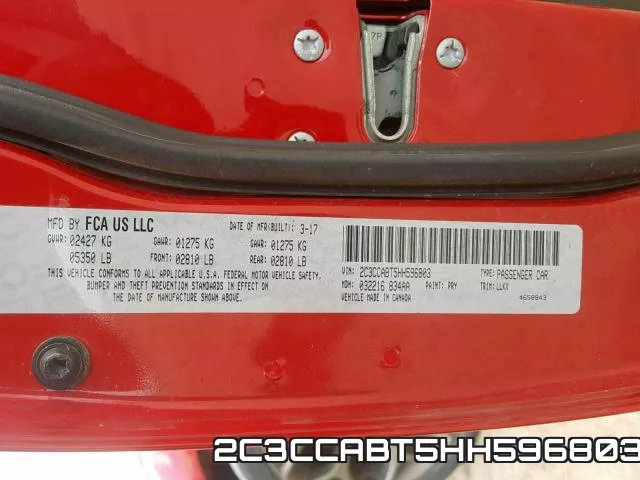 2C3CCABT5HH596803 фото 2