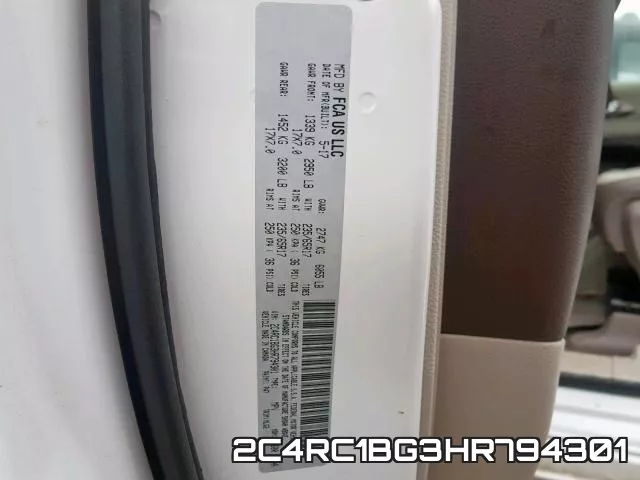 2C4RC1BG3HR794301 фото 2