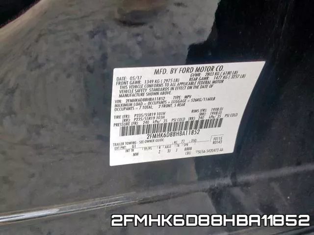 2FMHK6D88HBA11852 фото 2