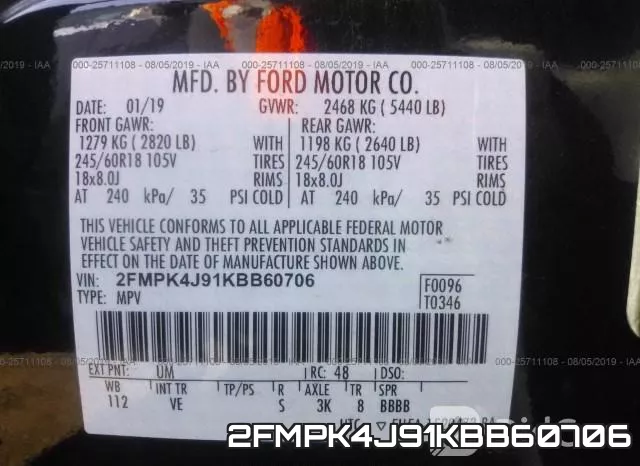 2FMPK4J91KBB60706 фото 10
