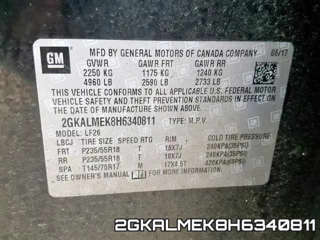 2GKALMEK8H6340811 фото 2