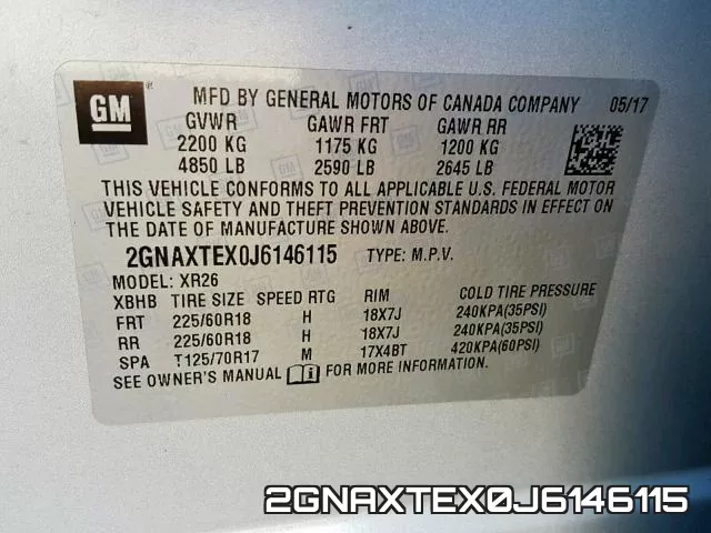 2GNAXTEX0J6146115 фото 2