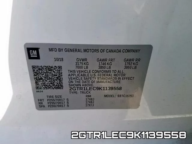 2GTR1LEC9K1139558 фото 2