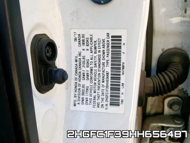 2HGFC1F39HH656487 фото 2