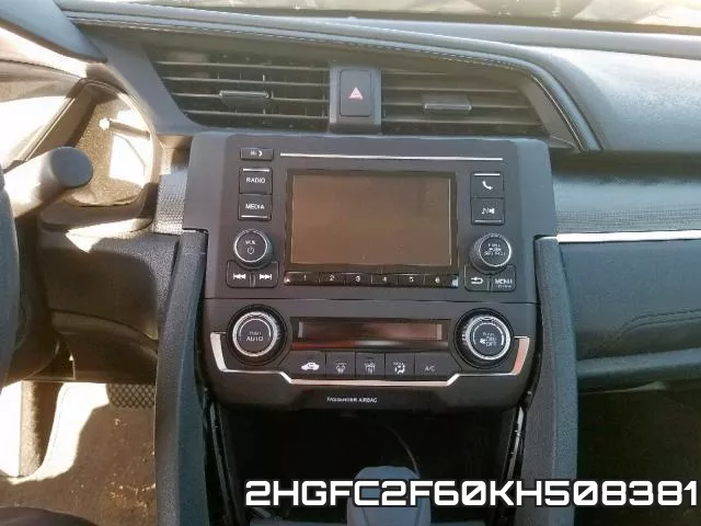 2HGFC2F60KH508381 фото 10