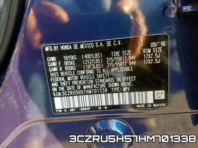 3CZRU5H57HM701338 фото 2