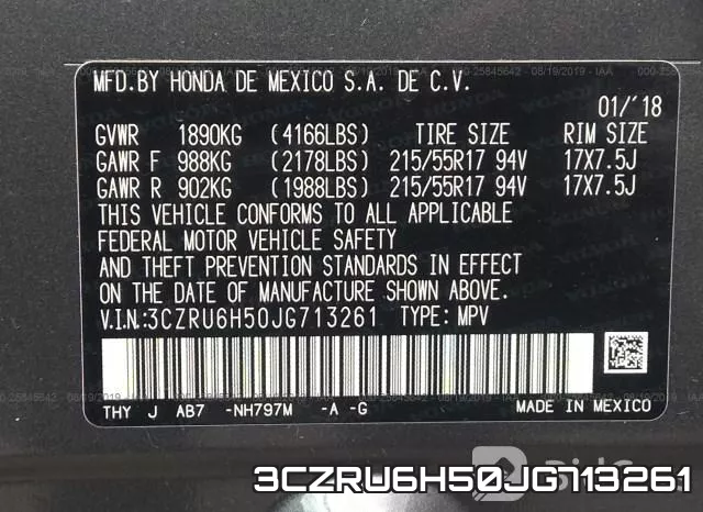 3CZRU6H50JG713261 фото 10