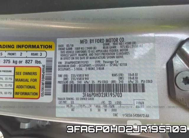 3FA6P0HD2JR195703 фото 10