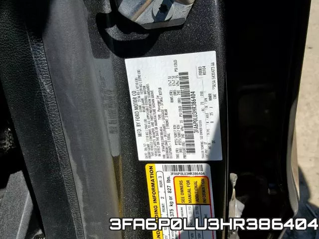 3FA6P0LU3HR386404 фото 2