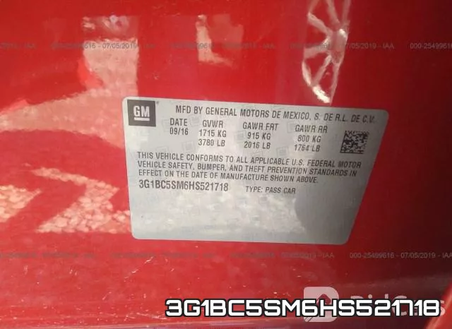 3G1BC5SM6HS521718 фото 10