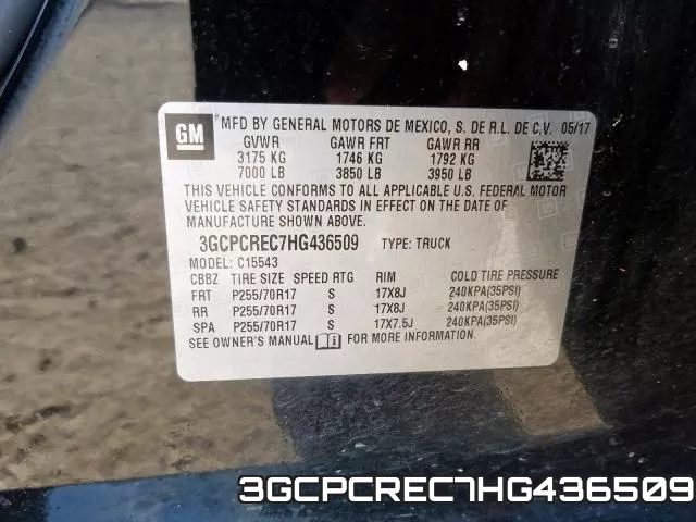 3GCPCREC7HG436509 фото 2