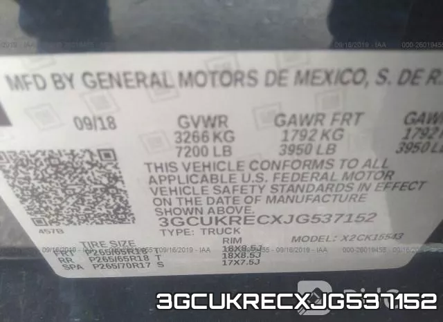 3GCUKRECXJG537152 фото 10