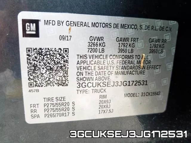3GCUKSEJ3JG172531 фото 2