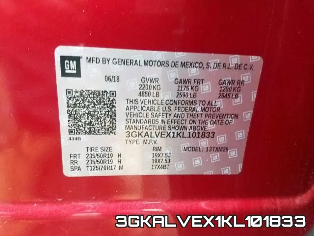 3GKALVEX1KL101833 фото 2