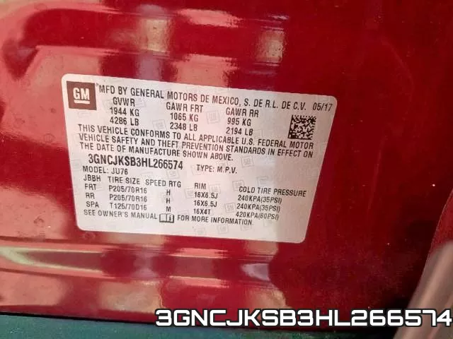 3GNCJKSB3HL266574 фото 2