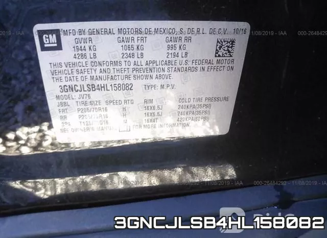 3GNCJLSB4HL158082 фото 10