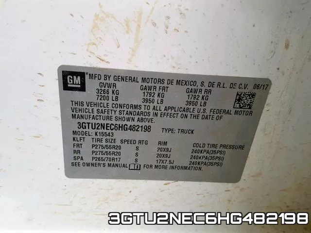 3GTU2NEC6HG482198 фото 2