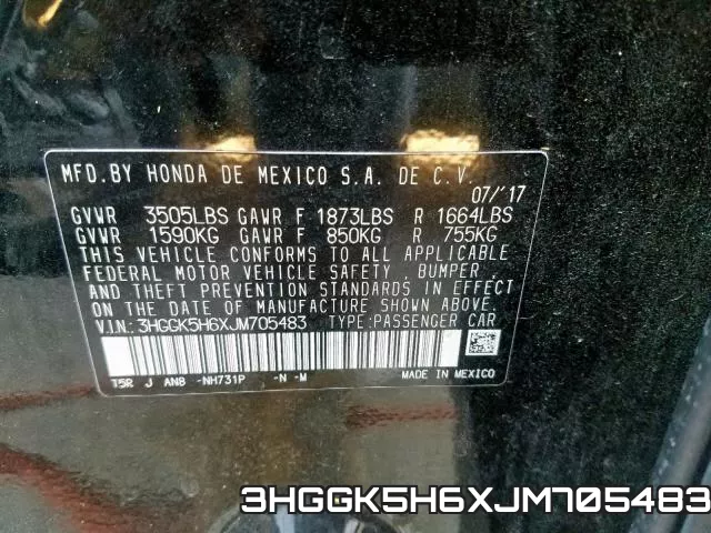 3HGGK5H6XJM705483 фото 2
