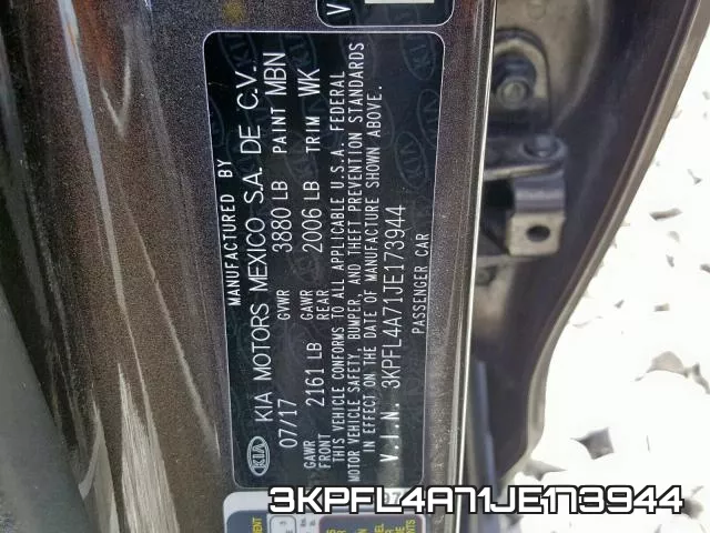 3KPFL4A71JE173944 фото 2
