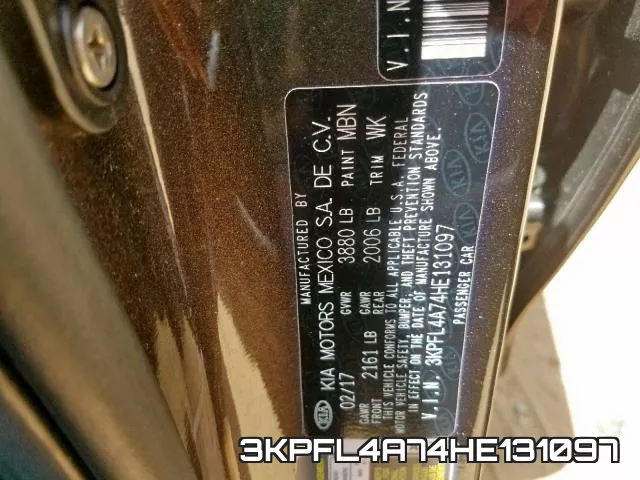 3KPFL4A74HE131097 фото 2