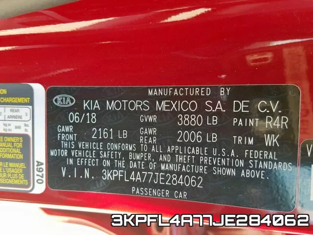 3KPFL4A77JE284062 фото 2