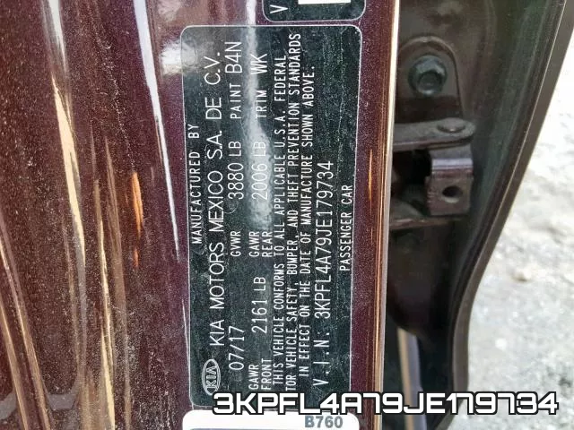 3KPFL4A79JE179734 фото 2