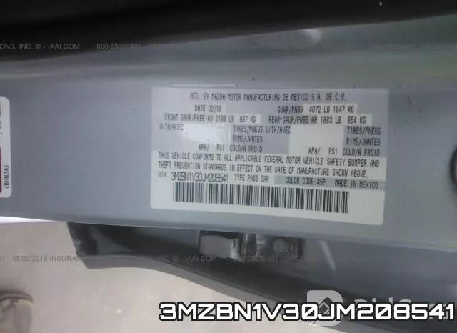 3MZBN1V30JM208541 фото 10