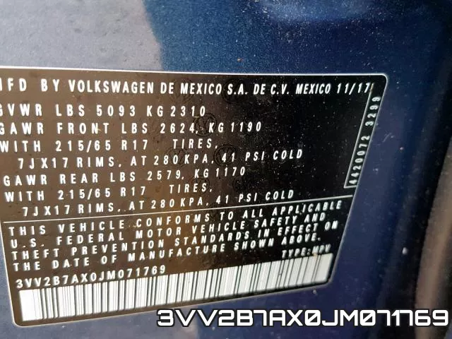 3VV2B7AX0JM071769 фото 2