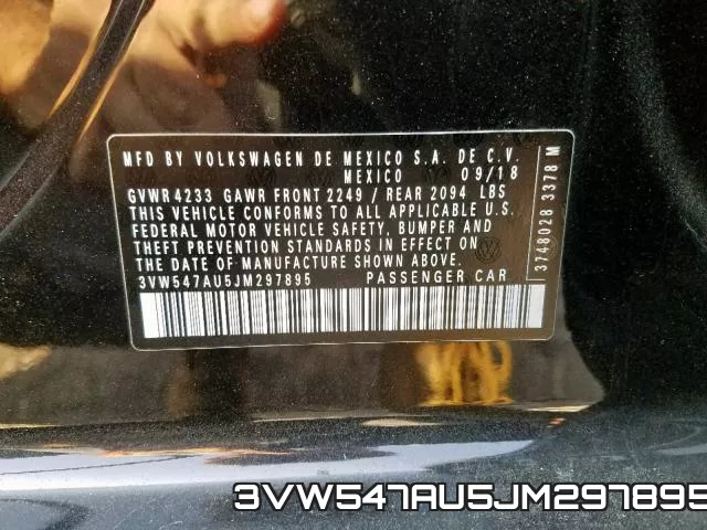 3VW547AU5JM297895 фото 2