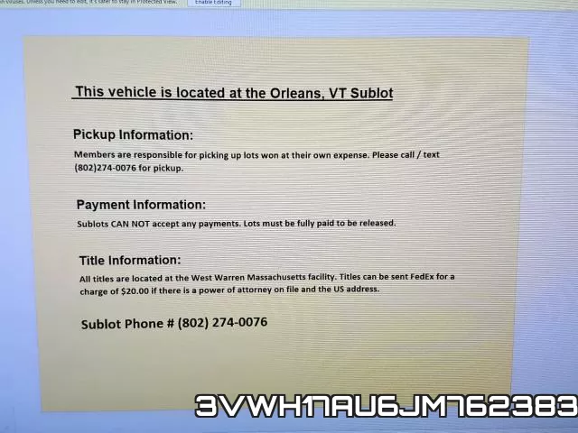 3VWH17AU6JM762383 фото 10