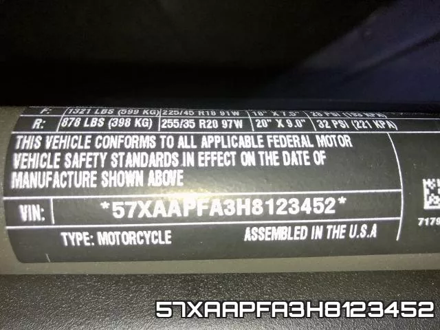 57XAAPFA3H8123452 фото 2