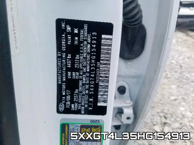 5XXGT4L35HG154913 фото 2