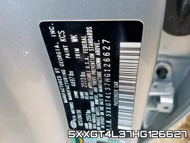 5XXGT4L37HG126627 фото 2