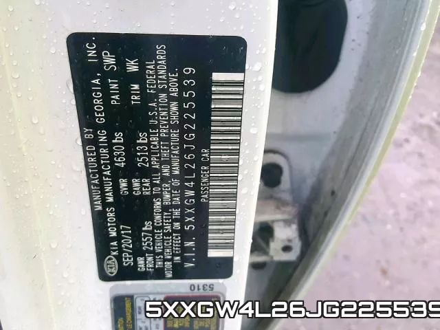 5XXGW4L26JG225539 фото 2
