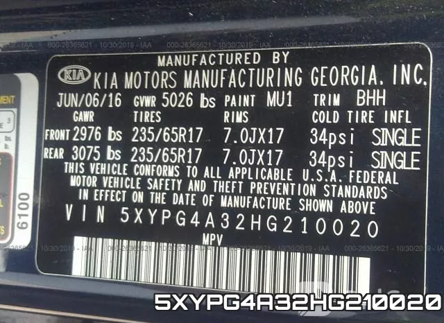 5XYPG4A32HG210020 фото 10