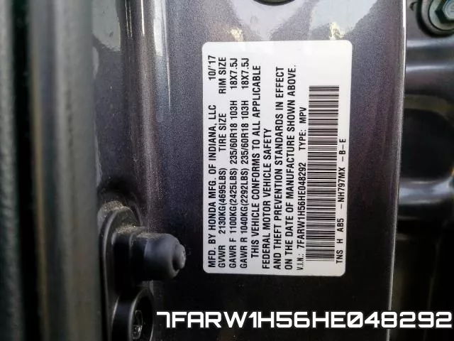 7FARW1H56HE048292 фото 2