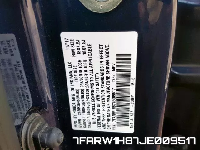 7FARW1H87JE009517 фото 2