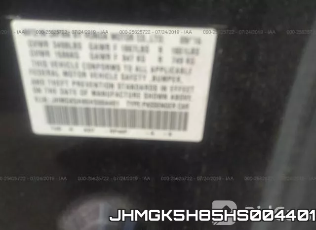 JHMGK5H85HS004401 фото 10