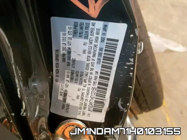 JM1NDAM71H0103155 фото 2