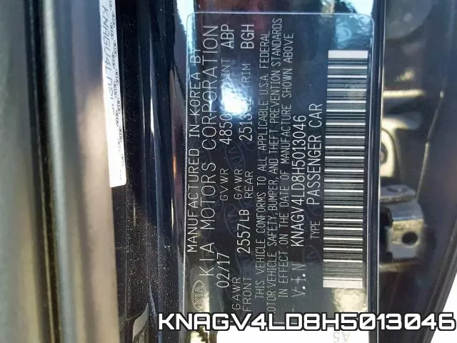 KNAGV4LD8H5013046 фото 2