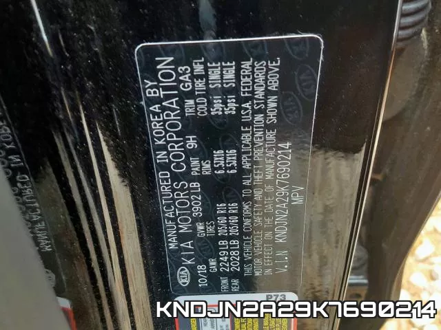 KNDJN2A29K7690214 фото 2