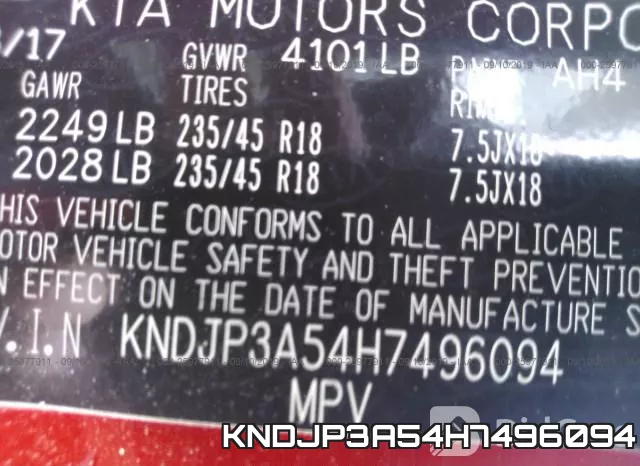 KNDJP3A54H7496094 фото 10