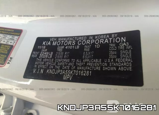 KNDJP3A55K7016281 фото 10